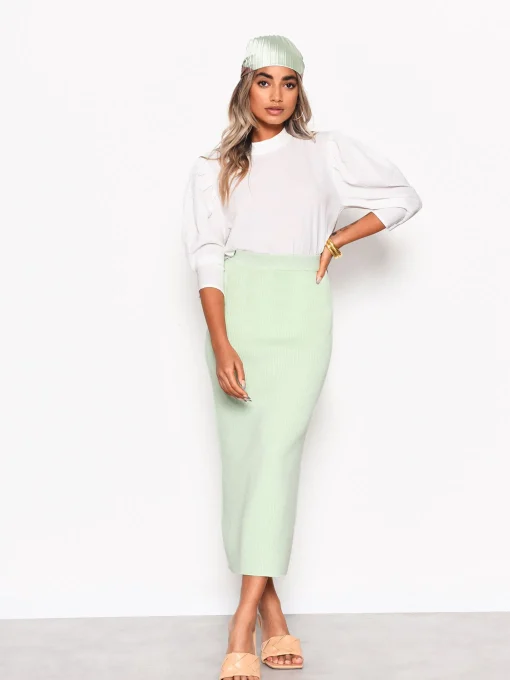 Glamorous Blouses & Shirts|Off White Volume Sleeve Blouse -