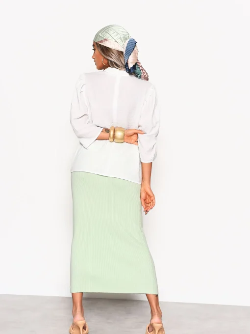 Glamorous Blouses & Shirts|Off White Volume Sleeve Blouse -