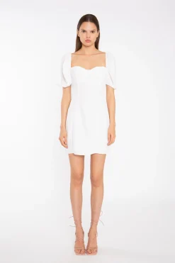 Glamorous Day Dresses|Mini Dresses|Off-White Bust Cup Mini-Dress -
