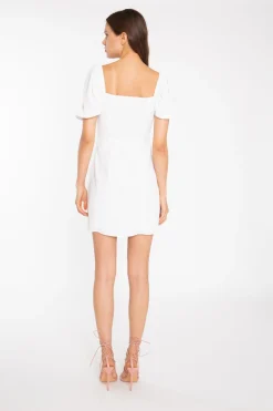 Glamorous Day Dresses|Mini Dresses|Off-White Bust Cup Mini-Dress -