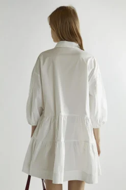 Glamorous Day Dresses|Mini Dresses|Off-White Collared Skater Mini-Dress -