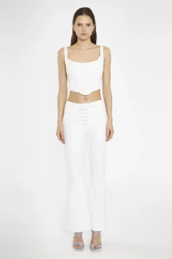 Glamorous Tops & T-shirts|Off-White Denim Corset Top -