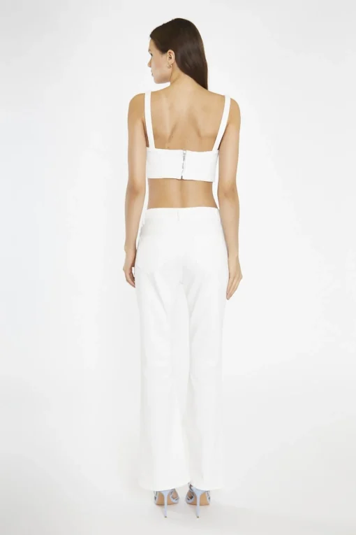 Glamorous Tops & T-shirts|Off-White Denim Corset Top -
