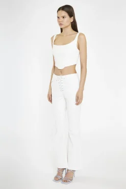 Glamorous Tops & T-shirts|Off-White Denim Corset Top -