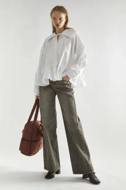 Glamorous Blouses & Shirts|Off-White Oversized-Collar Blouse -