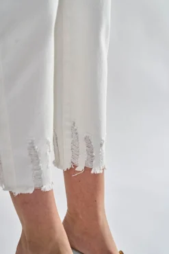 Glamorous Ripped & Distressed Jeans|Off-White Ripped Cropped-Jeans -
