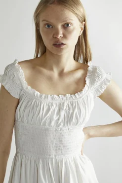Glamorous Playsuits|Off-White Scoop-Neck Playsuit -