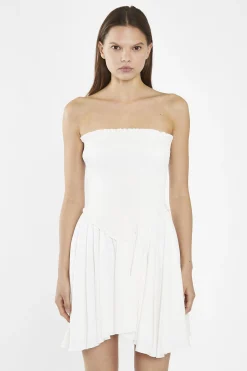 Glamorous Day Dresses|Mini Dresses|Off-White Smocked Mini-Dress -