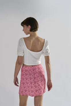 Glamorous Tops & T-shirts|Off-White Tie-Front-Crop-Tops -