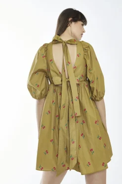 Glamorous Day Dresses|Mini Dresses|Oliver-Cherry Print Square-Neck Mini-Dress -