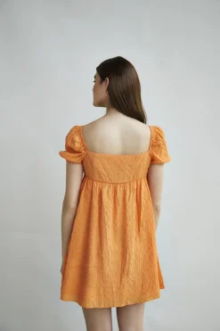 Glamorous Day Dresses|Orange Mini-One Piece -