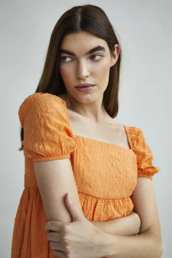 Glamorous Day Dresses|Orange Mini-One Piece -