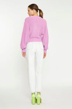 Glamorous Cardigans|Orchid Pink Button Front Cropped Cardigan -