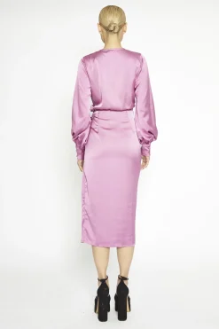 Glamorous Prom|Day Dresses|Orchid Wrap Midi-Dress -
