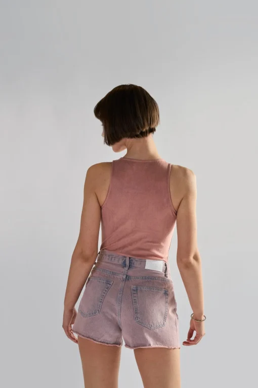 Glamorous Denim Shorts|Pink Wash Denim Shorts -