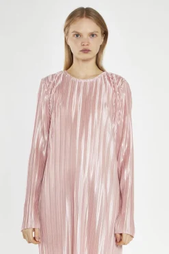 Glamorous Day Dresses|Maxi Dresses|Pink-Plisse Maxi-Dress -
