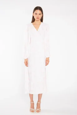 Glamorous Best Dressed Guest|Midi & Midaxi Dresses|Pink-Watercolour Wrap Midi-Dress -