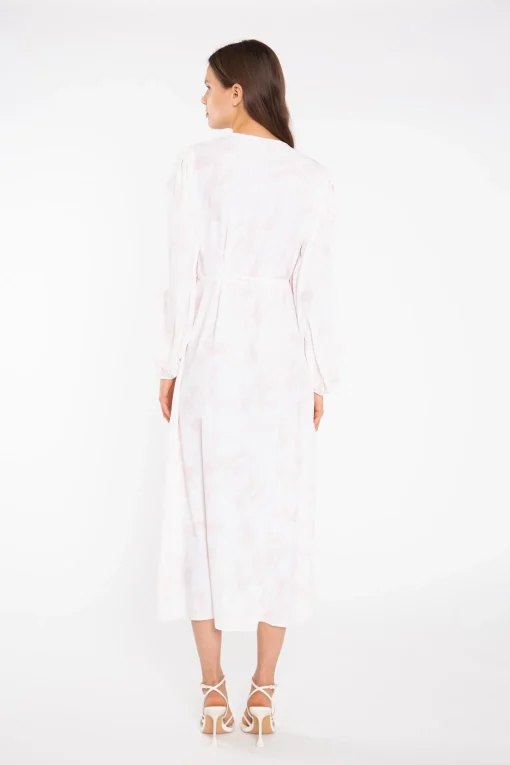 Glamorous Best Dressed Guest|Midi & Midaxi Dresses|Pink-Watercolour Wrap Midi-Dress -