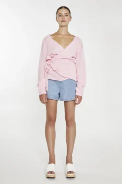 Glamorous Cardigans|Pretty-Pink Wrap -Cardigan -