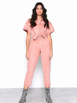 Glamorous Jumpsuits|Rose Wash Denim Jumpsuit -