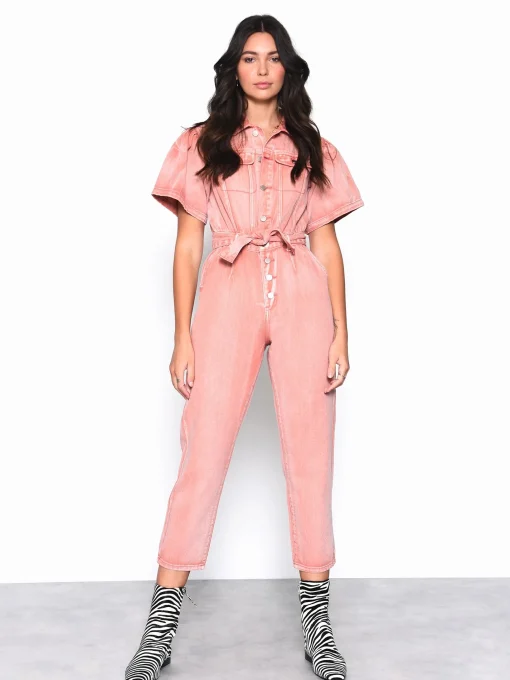 Glamorous Jumpsuits|Rose Wash Denim Jumpsuit -