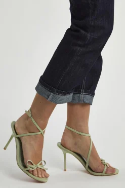Glamorous Heels|Sage-Green-Micro Bow High-Heels -