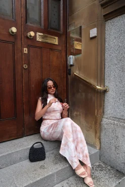 Glamorous Co-ords|Bottoms|Sepia Tie Dye Bodycon Midi-Skirt -