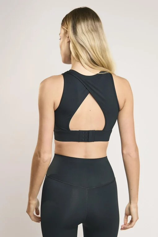 Glamorous Tops|Signature Black Open-Back Crop-Top -