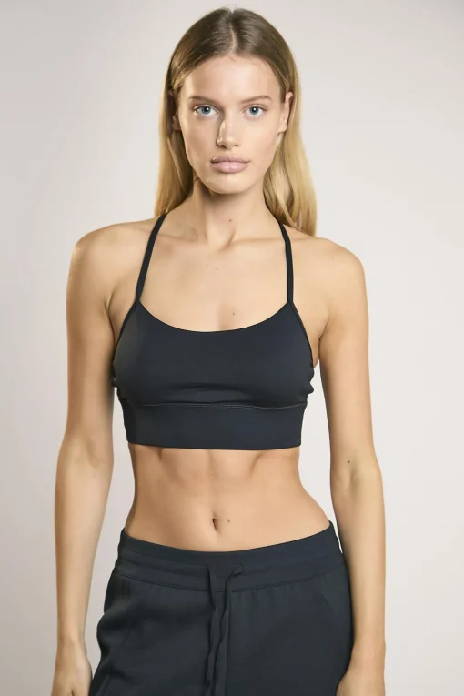 Glamorous Tops|Signature Black Scoop-Neck Crop-Top -