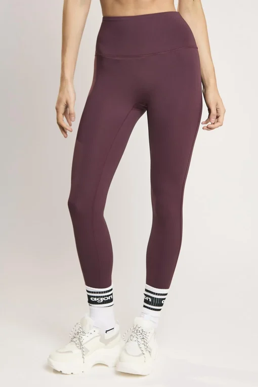 Glamorous Bottoms|Leggings|Signature Burgundy Seamless-Full-Length Leggings -
