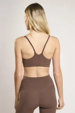 Glamorous Tops|Signature Chestnut Scoop-Neck Crop-Top -