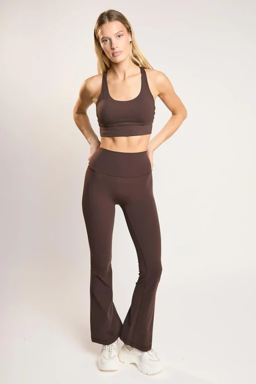 Glamorous Bottoms|Leggings|Signature Espresso Flare Leggings -
