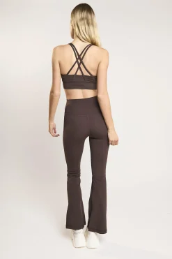 Glamorous Bottoms|Leggings|Signature Espresso Flare Leggings -