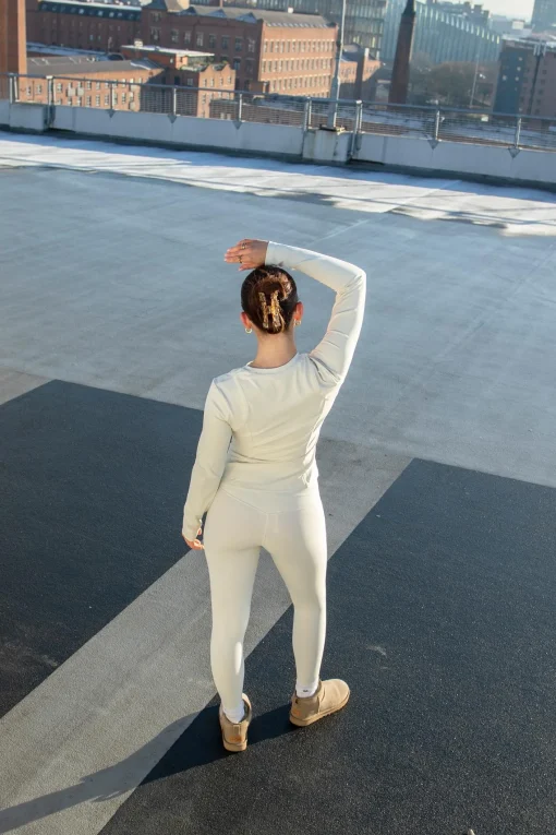 Glamorous Bottoms|Activewear|Signature Full Length Invisible Pocket Leggings - Putty -