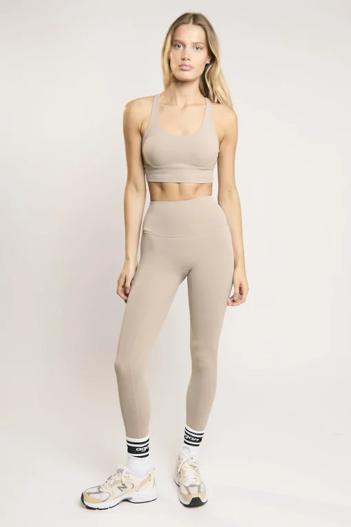 Glamorous Tops|Signature Gravel Cross-Back Crop-Top -