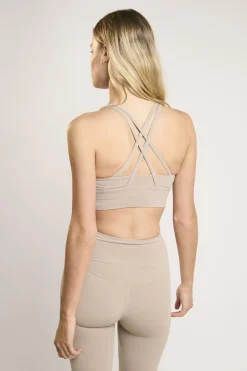 Glamorous Tops|Signature Gravel Cross-Back Crop-Top -