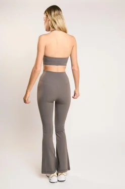 Glamorous Bottoms|Leggings|Signature Khaki Flare Leggings -