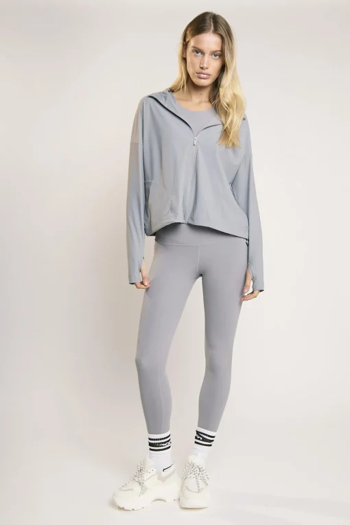 Glamorous Jackets|Signature Light Grey Wind-Breaker Jacket -
