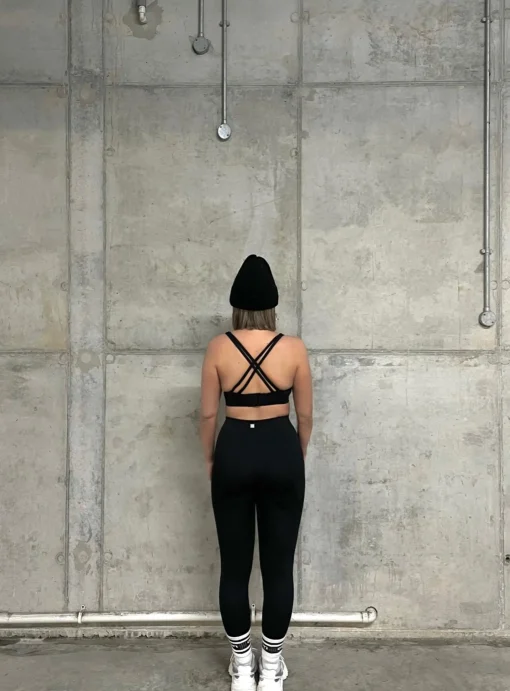 Glamorous Activewear|Signature Scoop Neck Bralette - Black -
