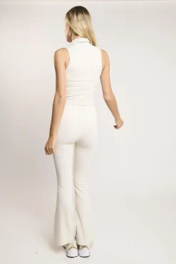 Glamorous Bottoms|Leggings|Signature White Flare Leggings -