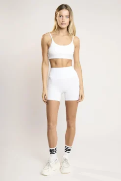 Glamorous Tops|Signature White Scoop-Neck Crop-Top -