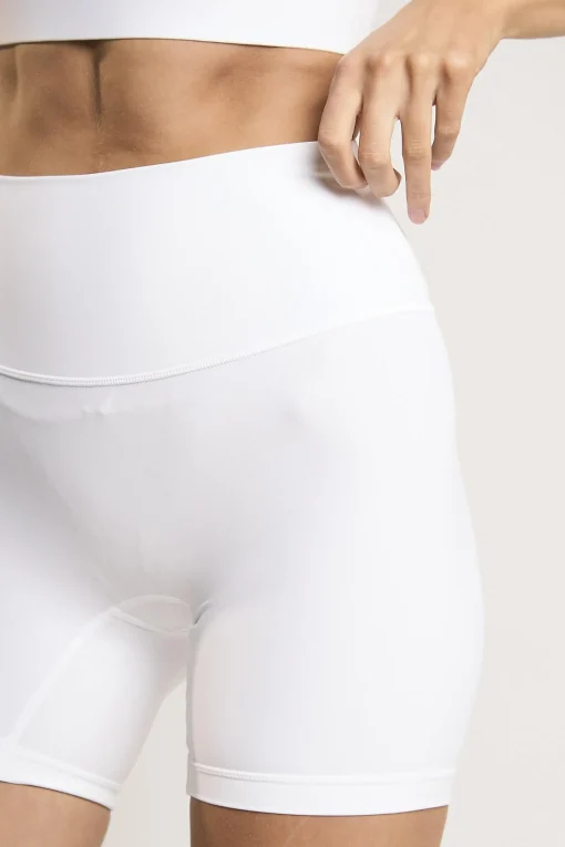 Glamorous Bottoms|Woven Shorts|Signature White Seamless Shorts -