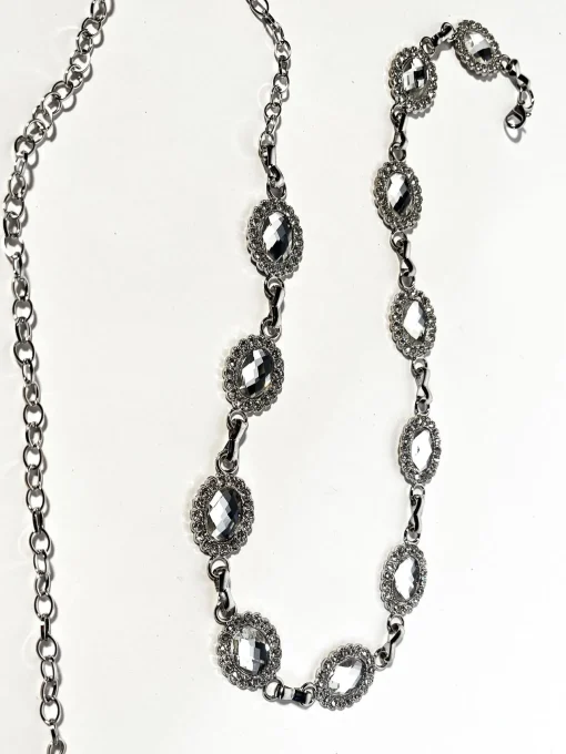 Glamorous Belts|Silver Chain Belt -