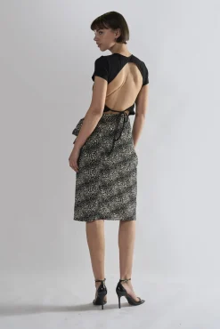 Glamorous Midi & Midaxi Skirts|Squiggle Mix Leopard Wrap Midi Skirts -