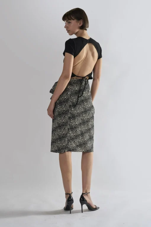 Glamorous Midi & Midaxi Skirts|Squiggle Mix Leopard Wrap Midi Skirts -