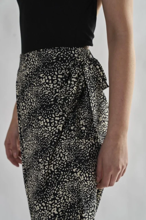 Glamorous Midi & Midaxi Skirts|Squiggle Mix Leopard Wrap Midi Skirts -