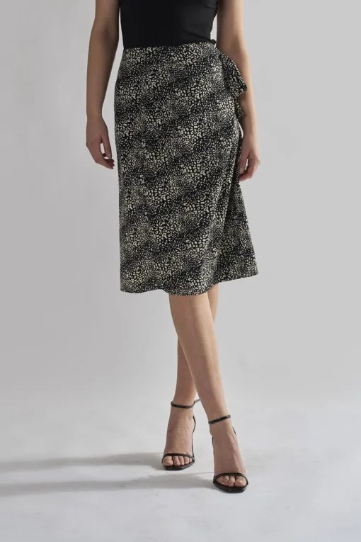 Glamorous Midi & Midaxi Skirts|Squiggle Mix Leopard Wrap Midi Skirts -