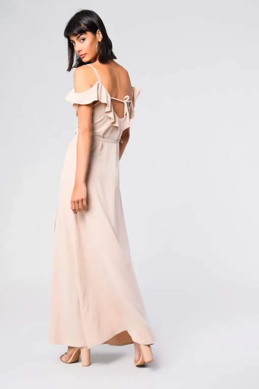 Glamorous Day Dresses|Maxi Dresses|Stone Cold-Shoulder Wrap Maxi-Dress -