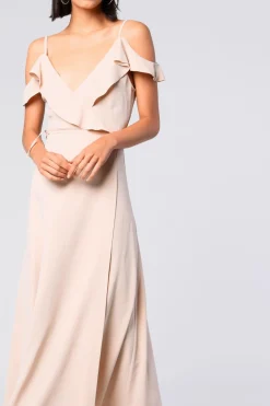 Glamorous Day Dresses|Maxi Dresses|Stone Cold-Shoulder Wrap Maxi-Dress -