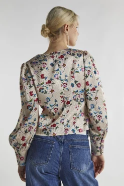 Glamorous Blouses & Shirts|Stone Multi Floral Long Sleeve Top -